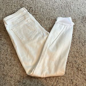 White distressed denim